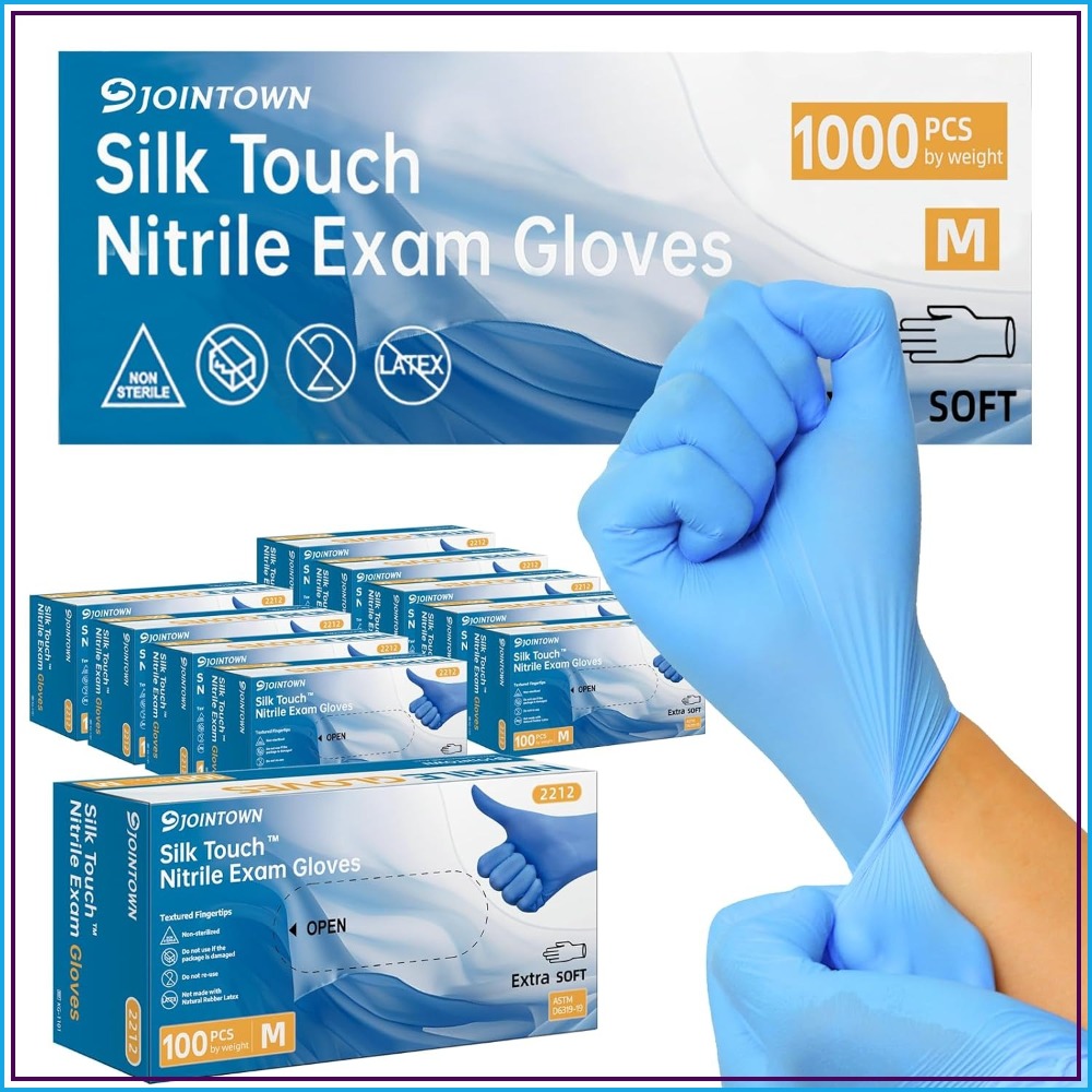 Exam Glove Nitrile - Blue Nitrile Exam Gloves, 3.5 Mil,