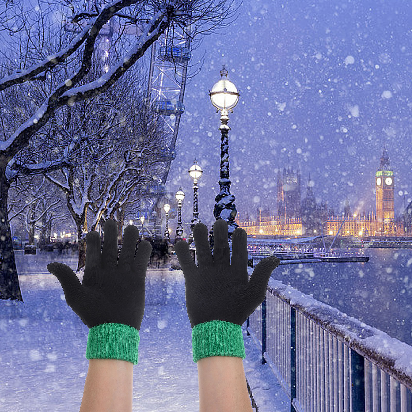 Touchscreen Glove Capacitive - 1Pair Women Warm Touchscreen Gloves Autumn