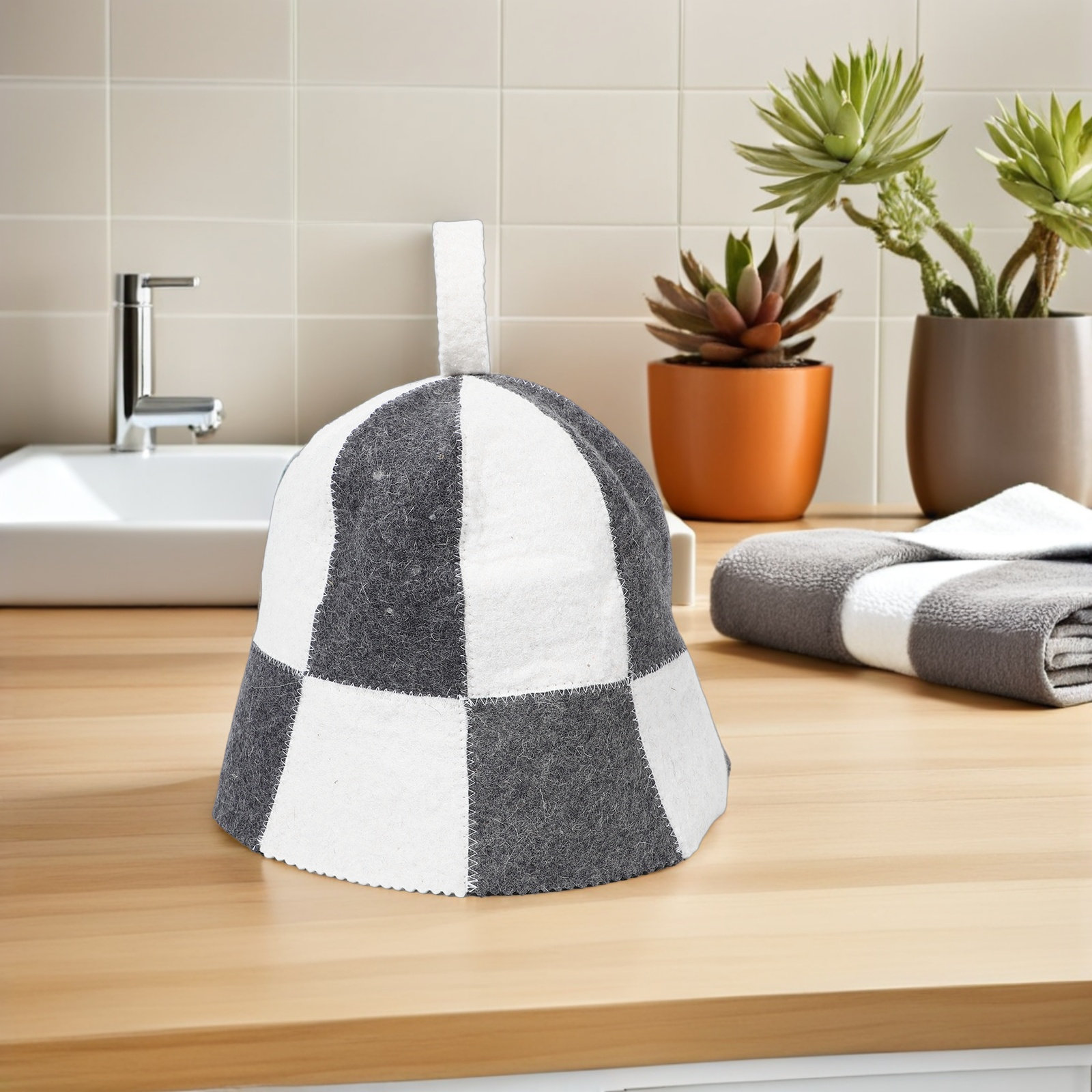 1Set Sauna Kit Felt Hat with M - Heat Resistant Glove avis et prix