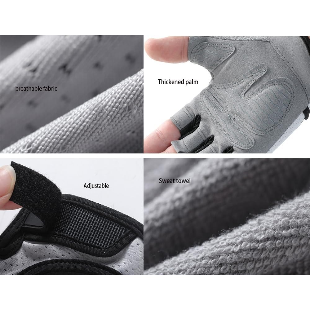 Fingerless Workout Gloves for  - Cycling Glove Padded avis et prix