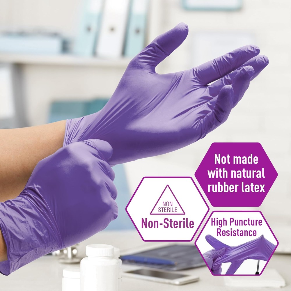 Nitrile Exam Gloves, Large, Po - Exam Glove Nitrile avis et prix
