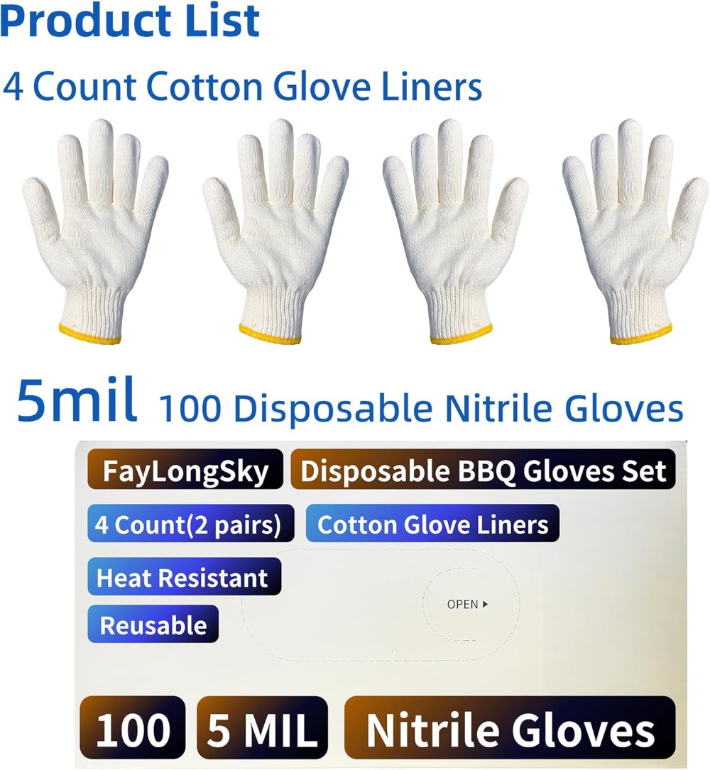 Heat Resistant BBQ Gloves: 4 R - Heat Resistant Glove avis et prix