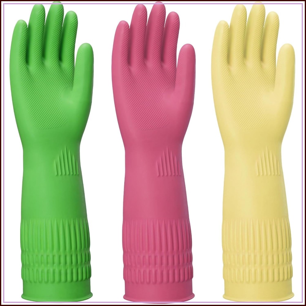15-Inch Reusable Rubber Gloves - Rubber Glove Cleaning avis et prix