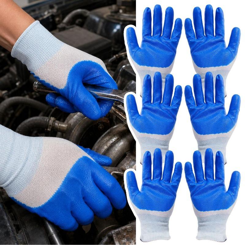 1/12pair Working Gloves Premiu - Nitrile Mechanic Glove avis et prix