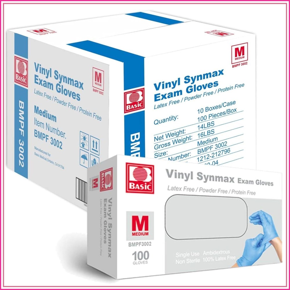 4 Mil Blue Vinyl Exam Gloves,  - Exam Glove Nitrile avis et prix