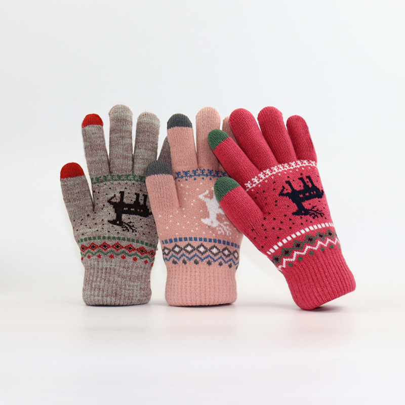 Autumn and Winter Thickened To - Wool Glove Lined avis et prix