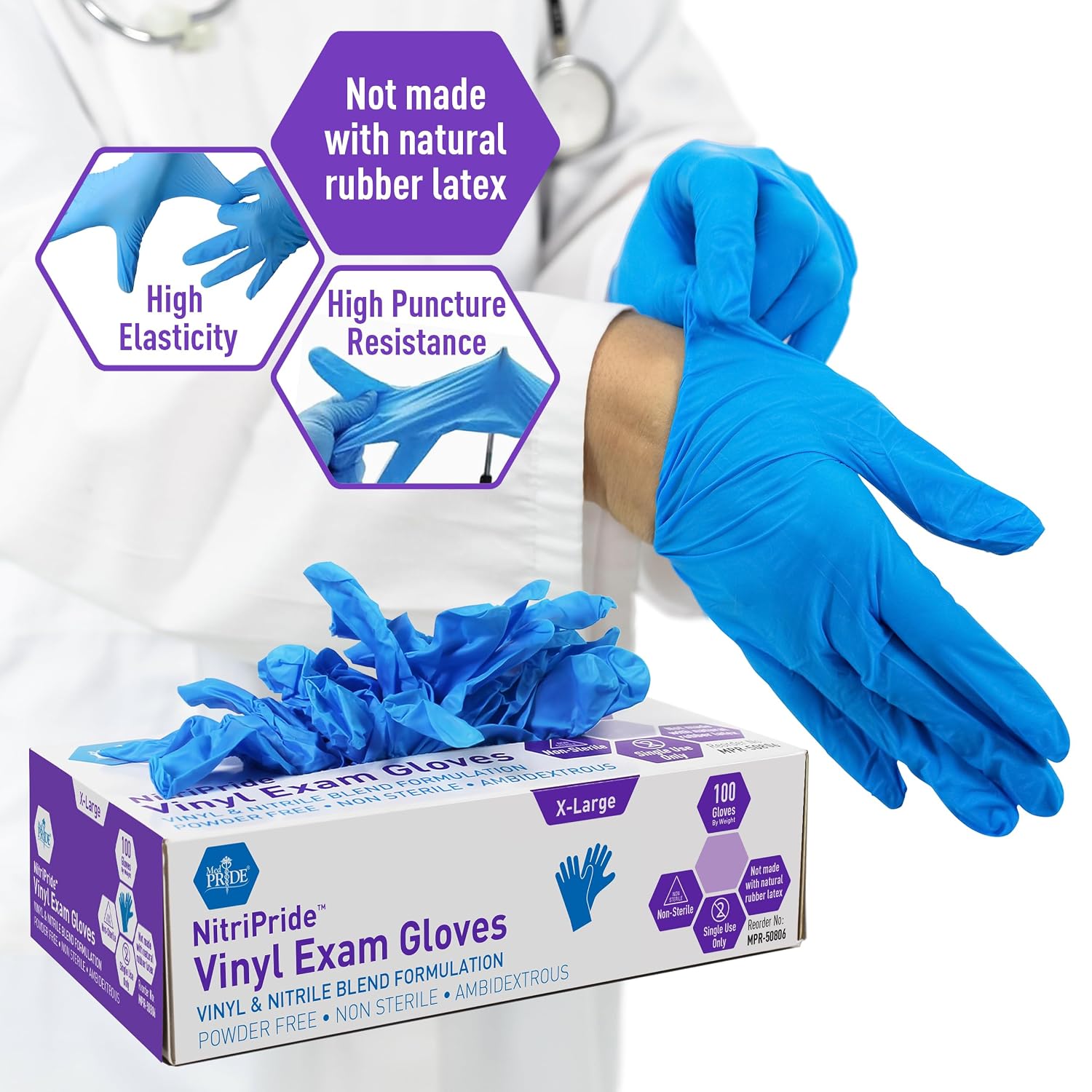 Nitrile Vinyl Blend Exam Glove - Exam Glove Nitrile avis et prix