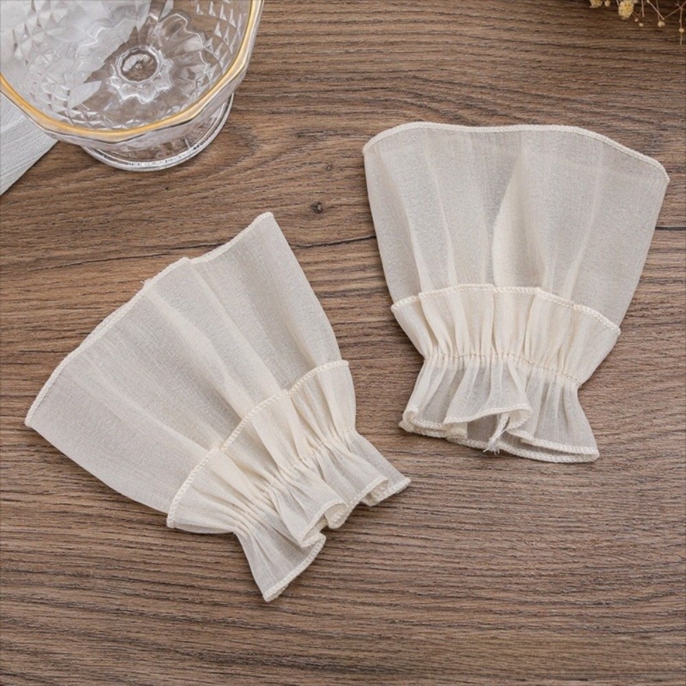 Ruched Pleated Detachable Cuff - Fingerless Glove Knit avis et prix