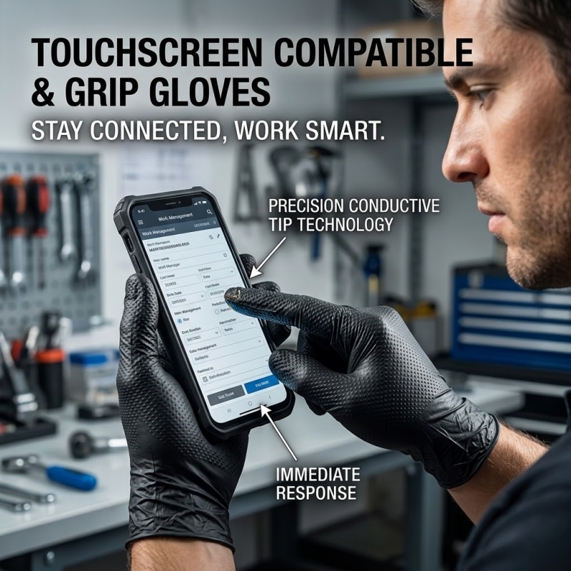 Heavy Duty Black Industrial Ni - Nitrile Mechanic Glove avis et prix