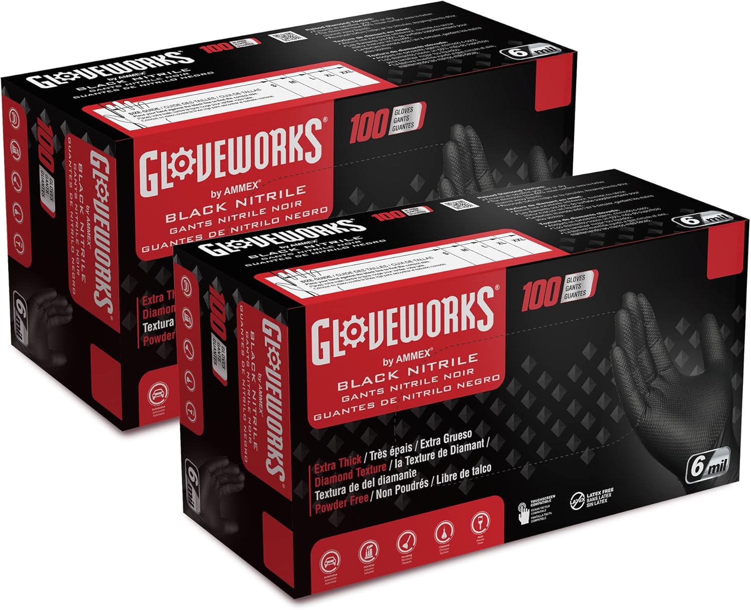 Black Nitrile Disposable Glove - Nitrile Mechanic Glove avis et prix
