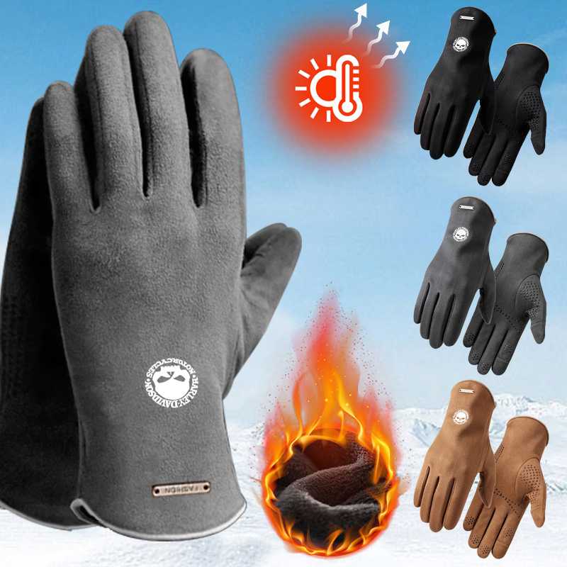 2pc Man Winter Warm Gloves For - Leather Driving Glove avis et prix