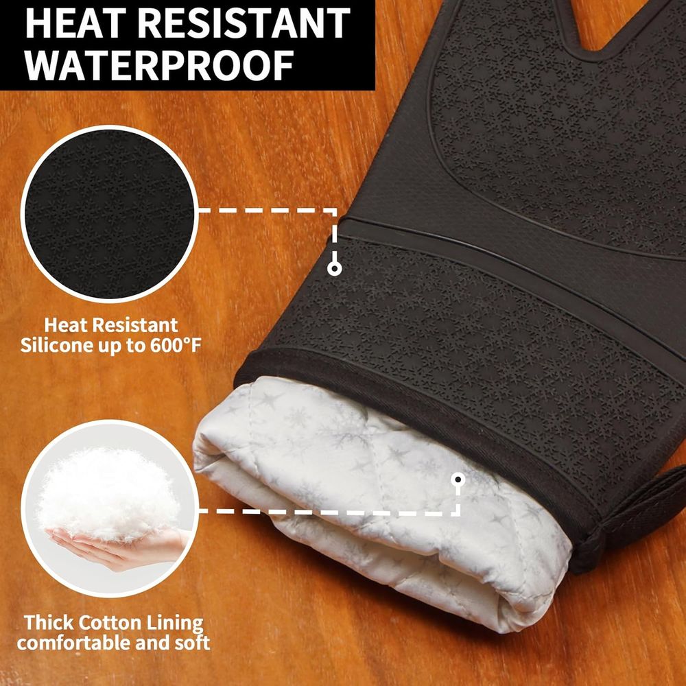 Heat Resistant Silicone Oven M - Oven Mitt Silicone avis et prix