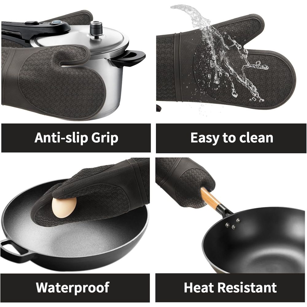 Heat Resistant Silicone Oven M - Oven Mitt Silicone avis et prix