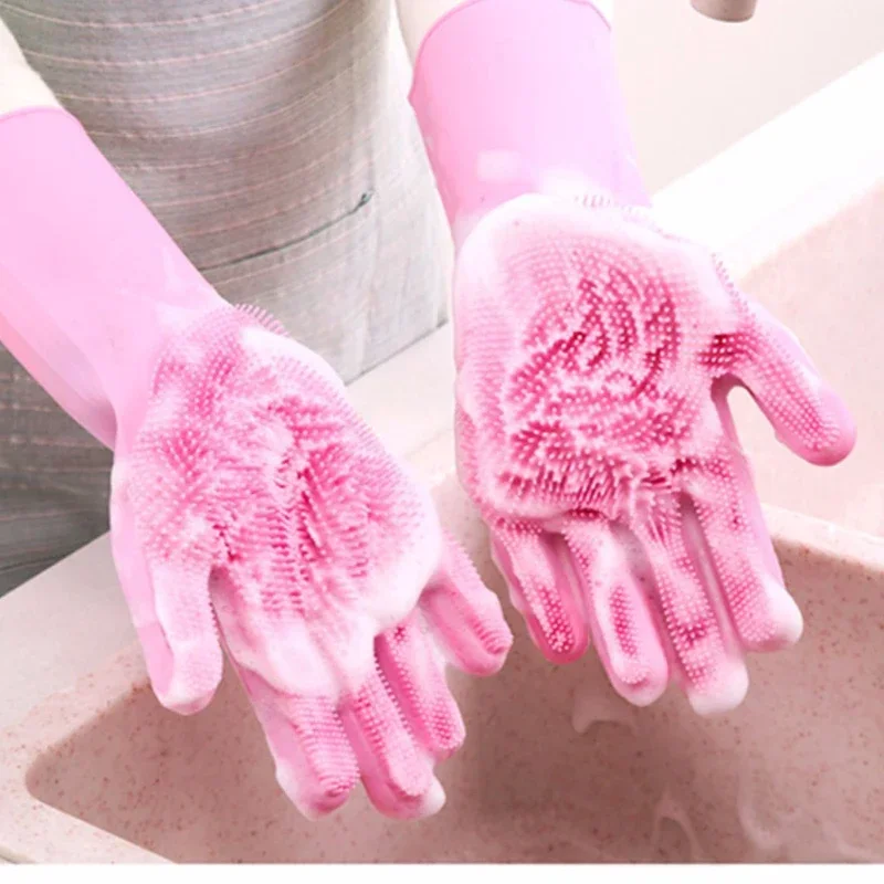 1 Pair Reusable Dishwashing Gl - Dish Glove Rubber avis et prix