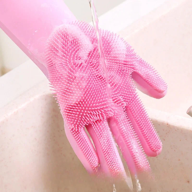 1 Pair Reusable Dishwashing Gl - Dish Glove Rubber avis et prix