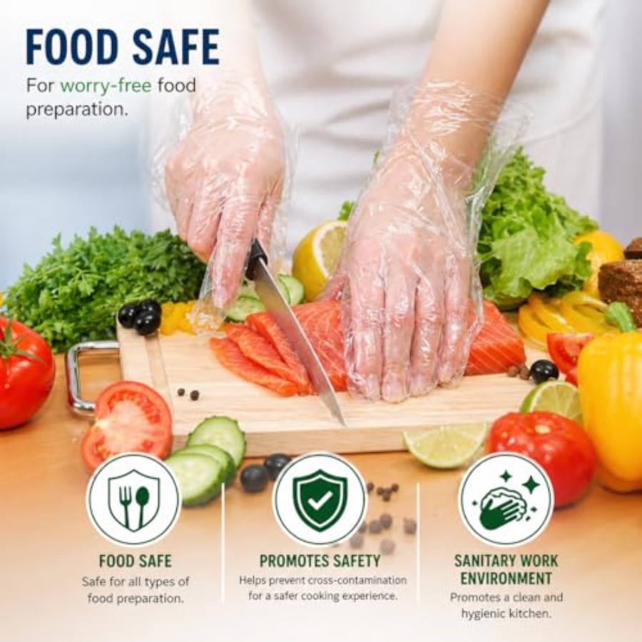Disposable Food Prep Plastic G - Rubber Glove Cleaning avis et prix