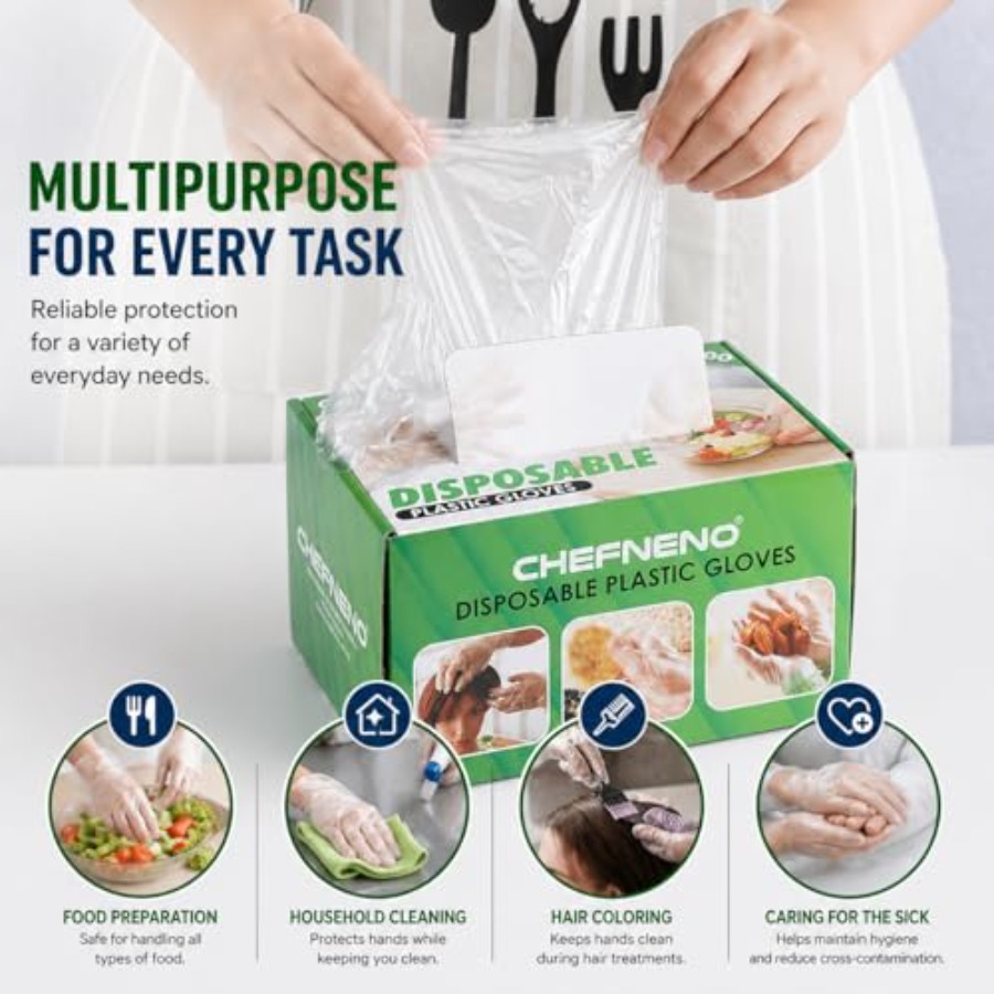 Disposable Food Prep Plastic G - Rubber Glove Cleaning avis et prix
