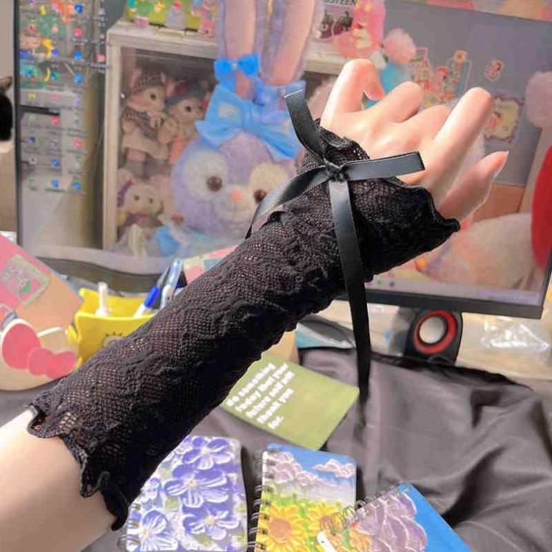 Women Gothic Mesh Fingerless G - Fingerless Glove Knit avis et prix
