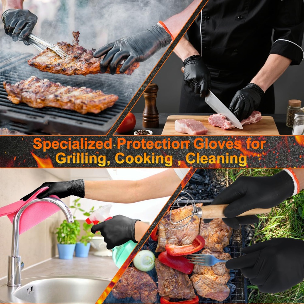 Disposable BBQ Gloves 100 Pack - Heat Resistant Glove avis et prix