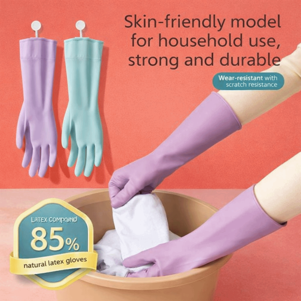 Latex Dish Washing Gloves with - Dish Glove Rubber avis et prix
