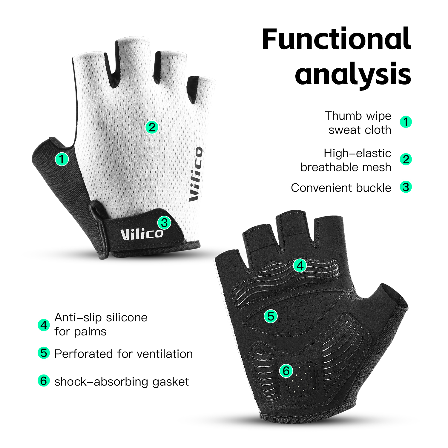 VILICO Breathable Half Finger  - Workout Glove Gym avis et prix