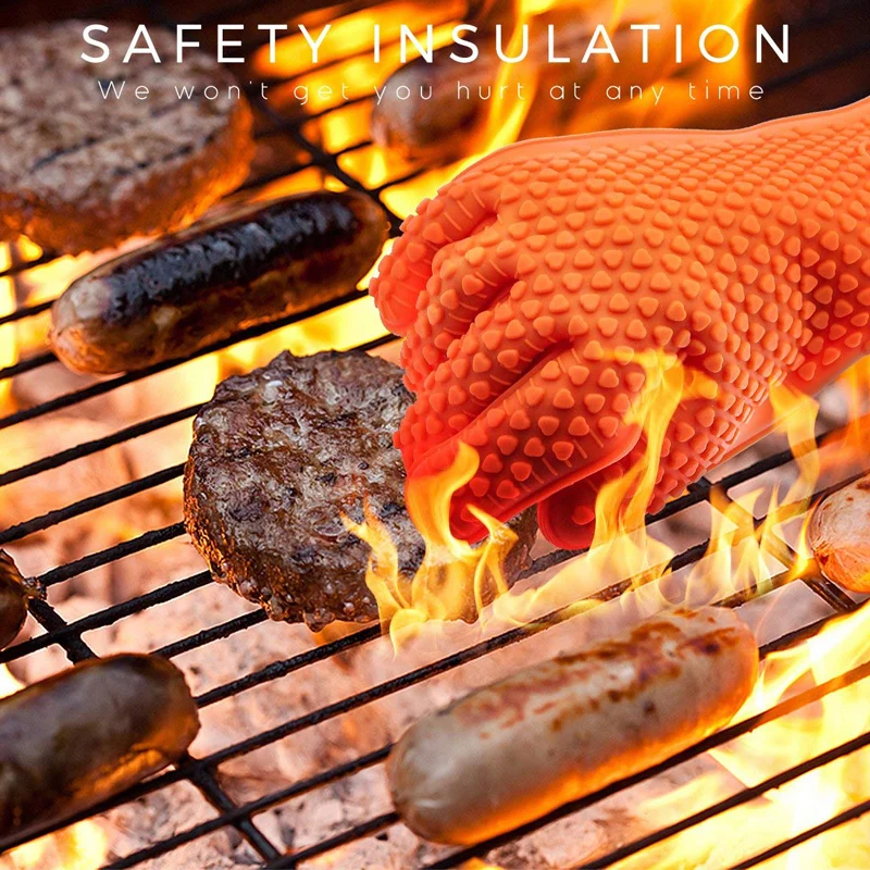 BBQ Silicone Grilling gloves B - Oven Mitt Silicone avis et prix