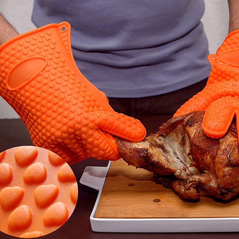 BBQ Silicone Grilling gloves B - Oven Mitt Silicone avis et prix