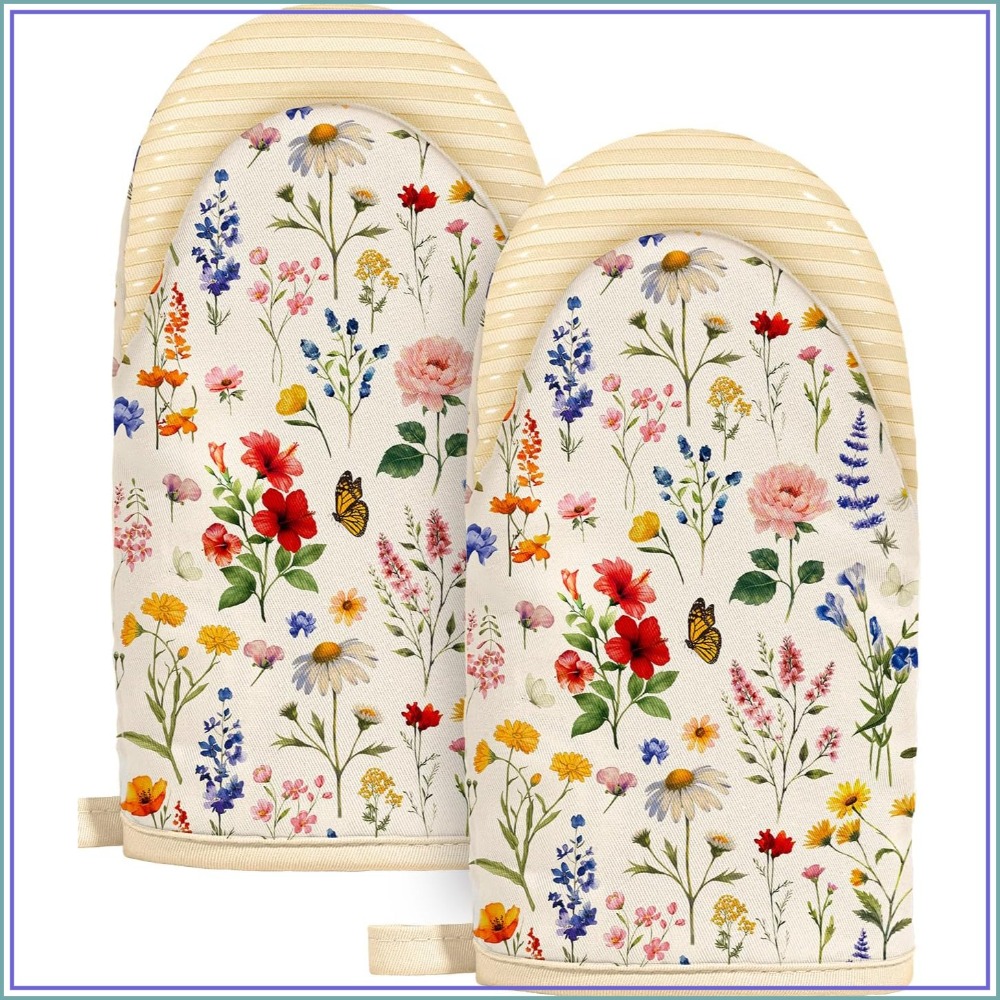 Vintage Floral Mini Oven Mitts - Oven Mitt Silicone avis et prix