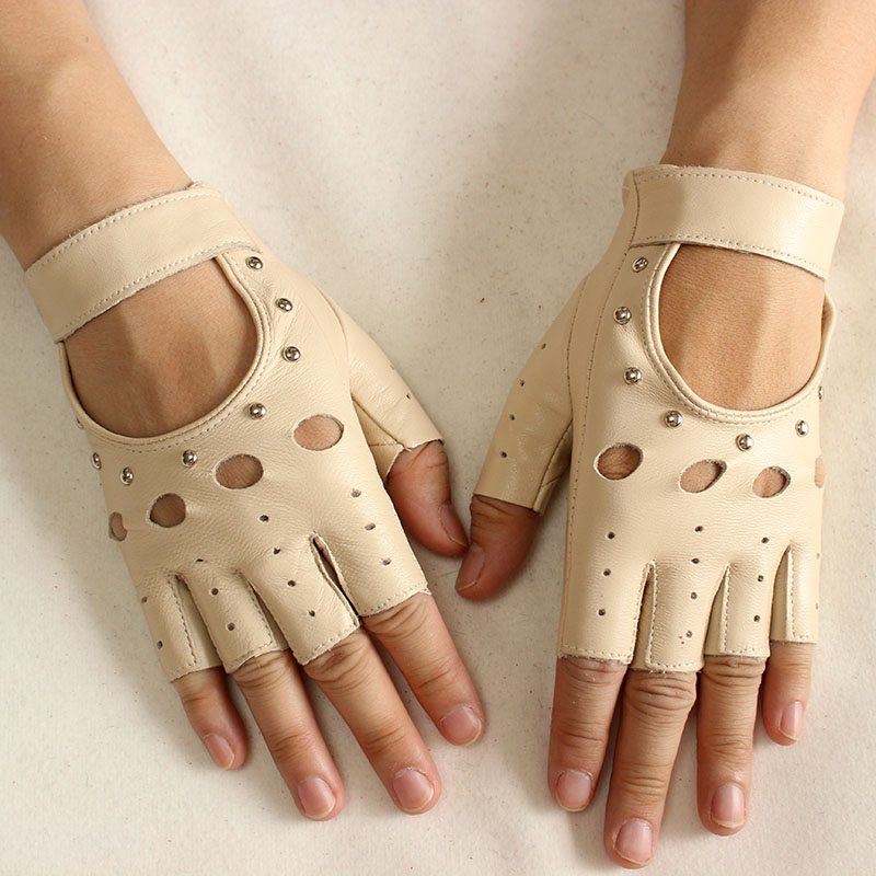 Women's Leather Half Finger Gl - Leather Driving Glove avis et prix