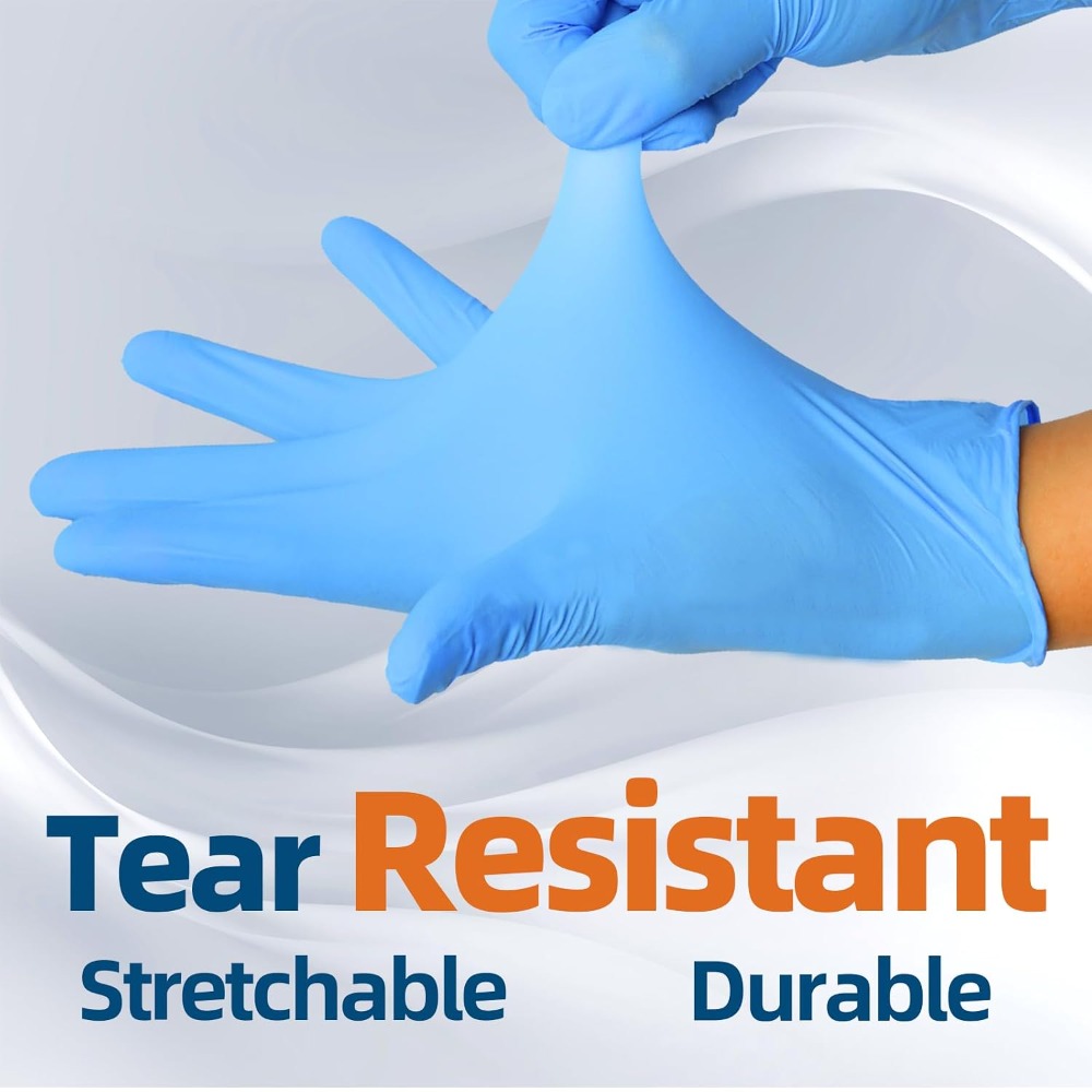 Blue Nitrile Exam Gloves, 3.5  - Exam Glove Nitrile avis et prix
