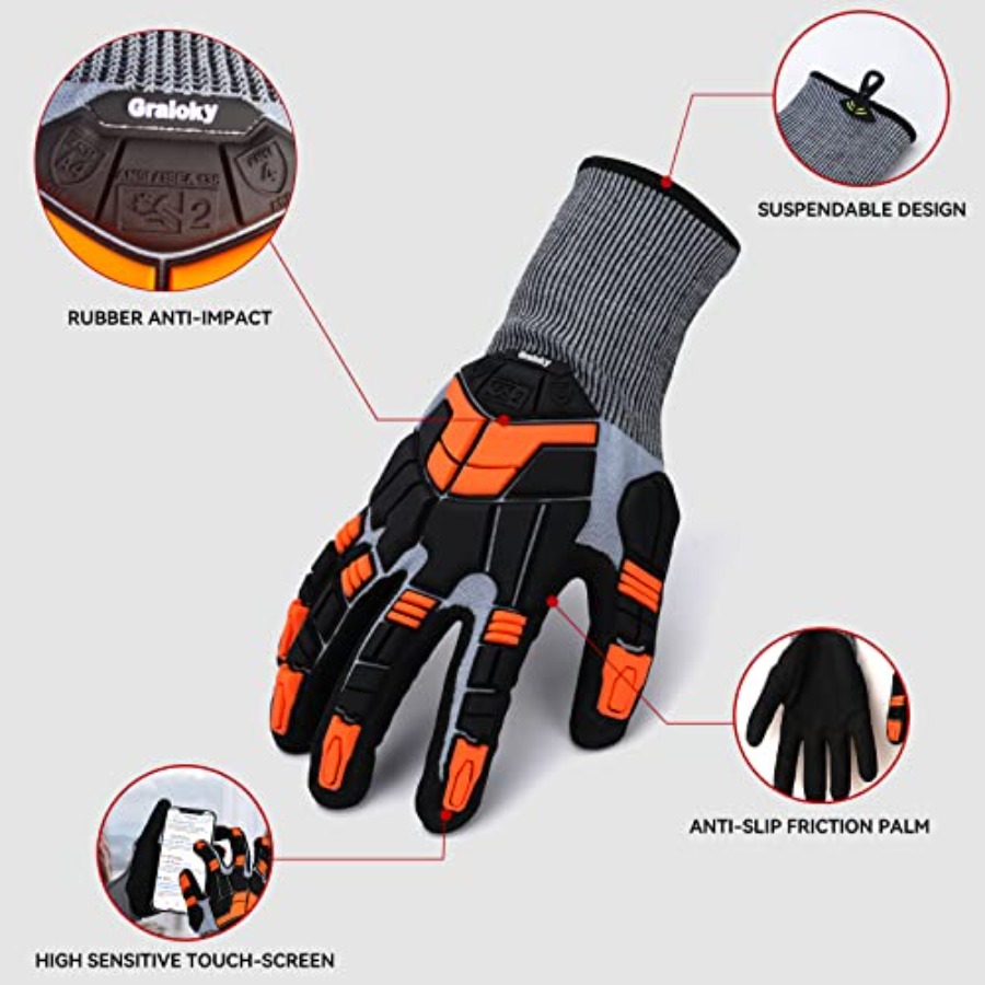 Safety Work Gloves with Impact - Work Glove Impact avis et prix