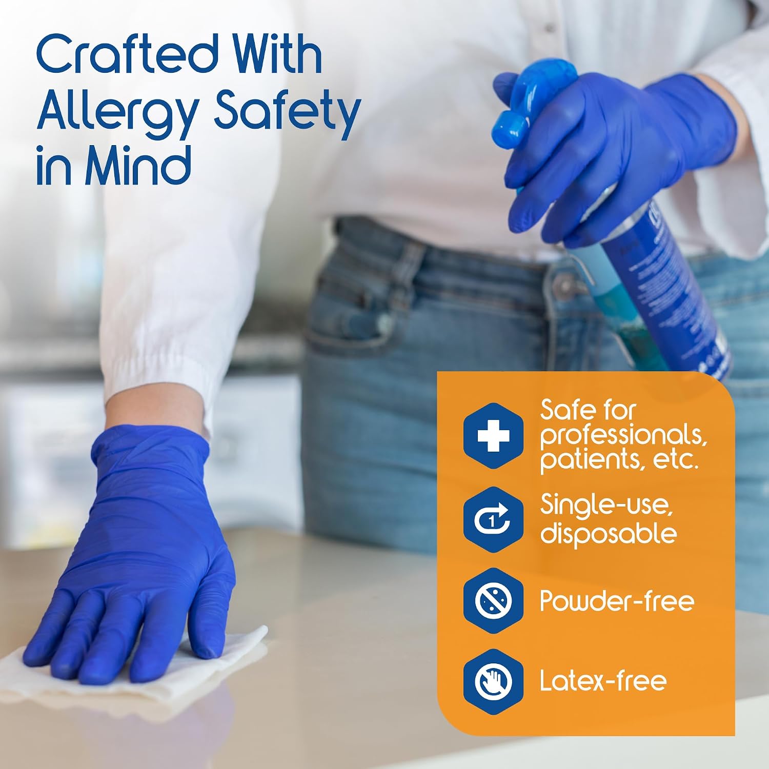 Cobalt Blue Nitrile Disposable - Exam Glove Nitrile avis et prix