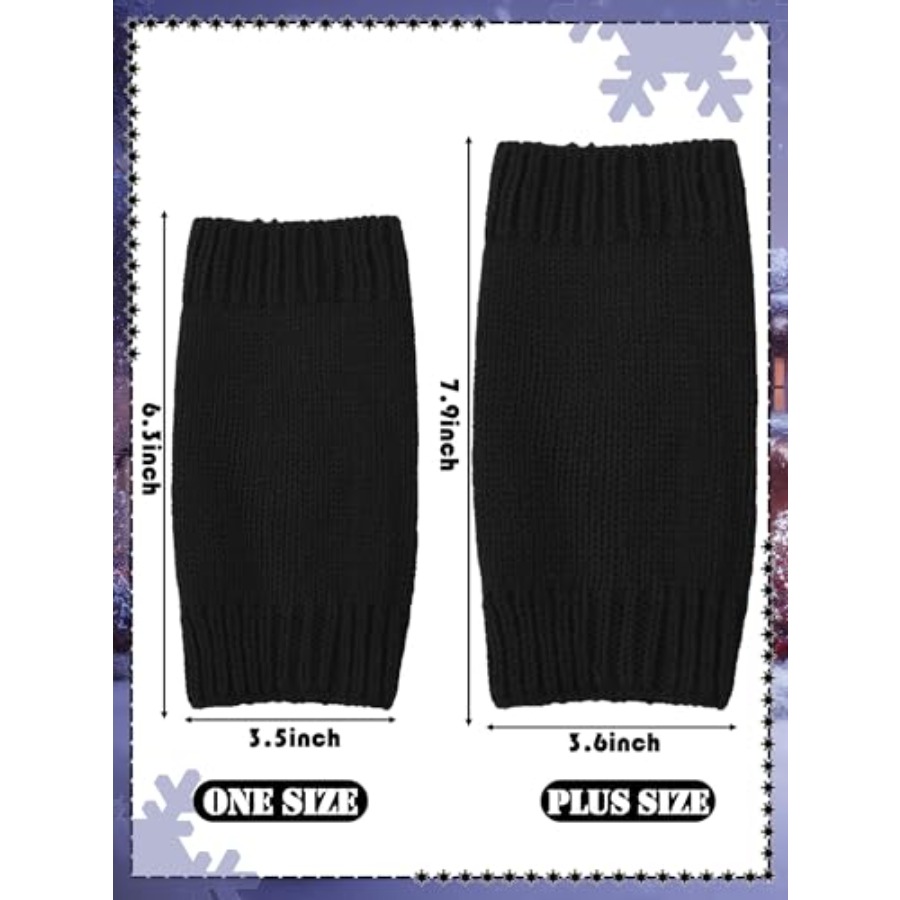 2 Pair Fingerless Gloves Wrist - Fingerless Glove Knit avis et prix