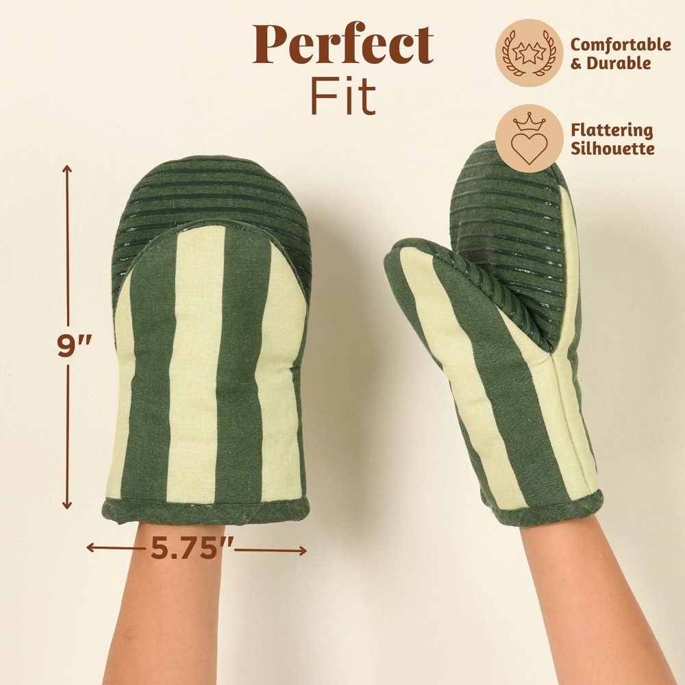 Oven Mitts Set of 2 - 100% Cot - Oven Mitt Silicone avis et prix