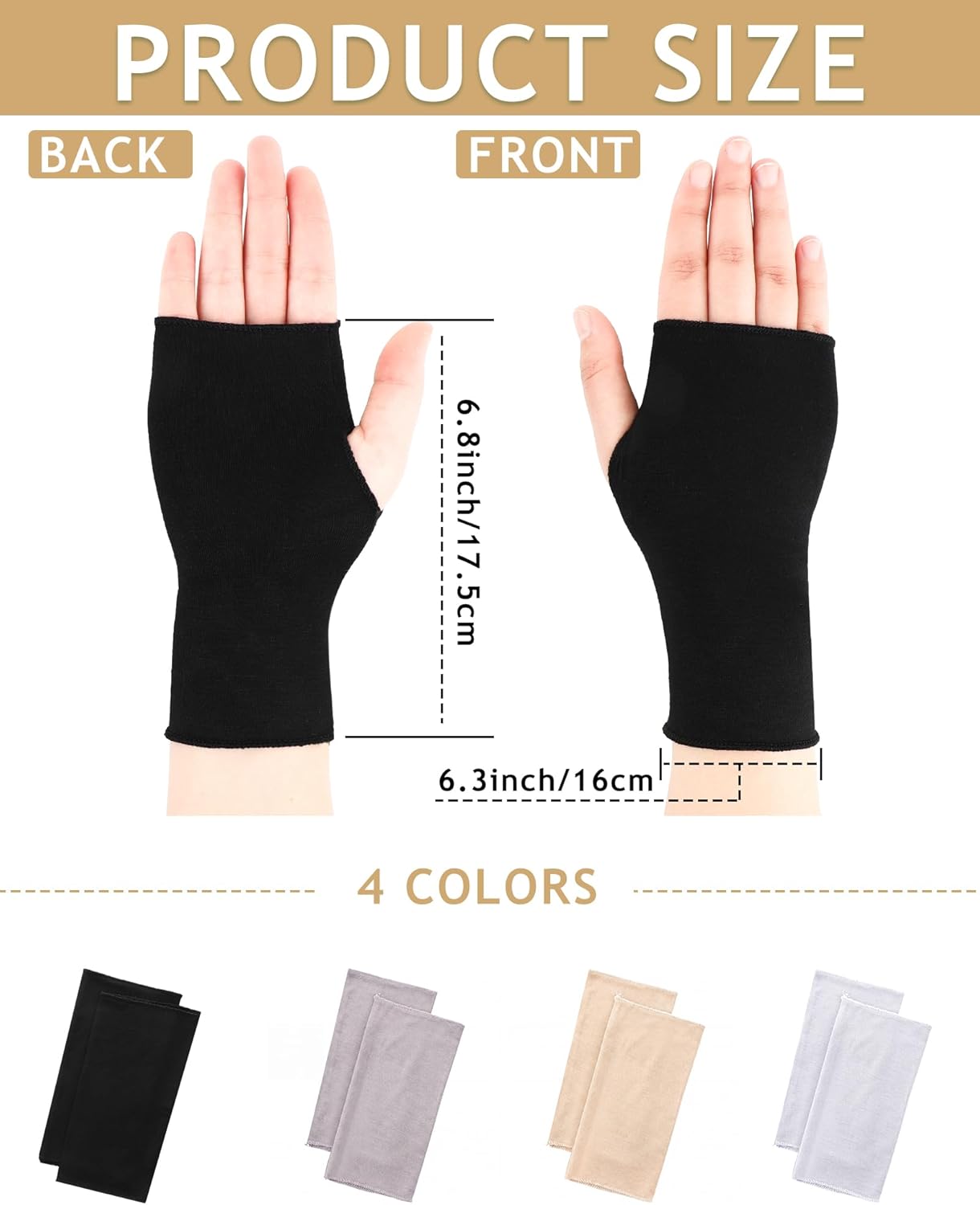 1 pair of sun protection glove - Fingerless Glove Knit avis et prix