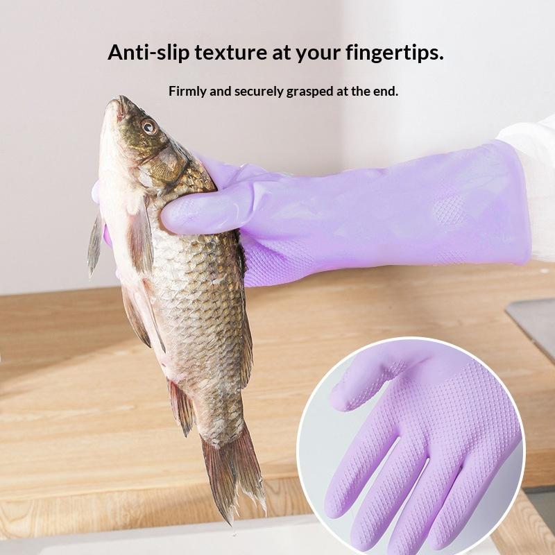 1Pair Latex Household Cleaning - Dish Glove Rubber avis et prix