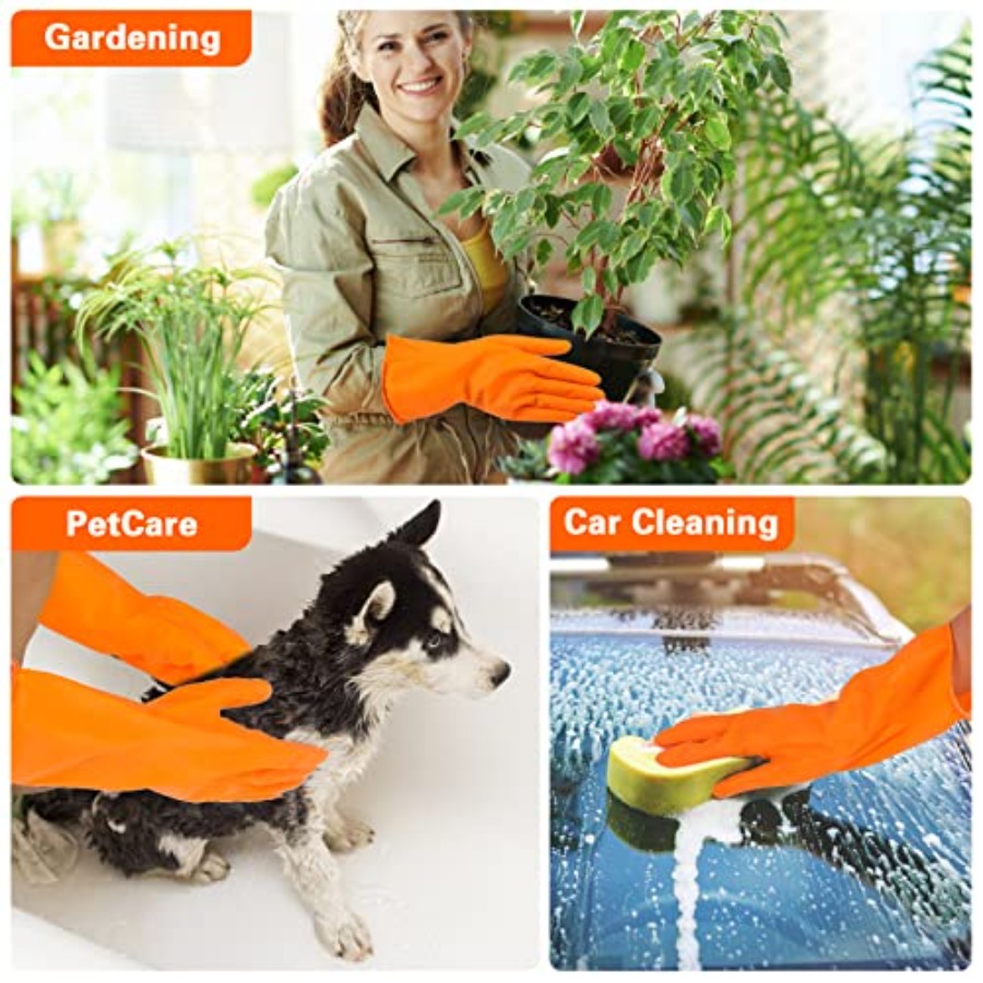 1 Pairs Rubber Gloves Dishwash - Dish Glove Rubber avis et prix
