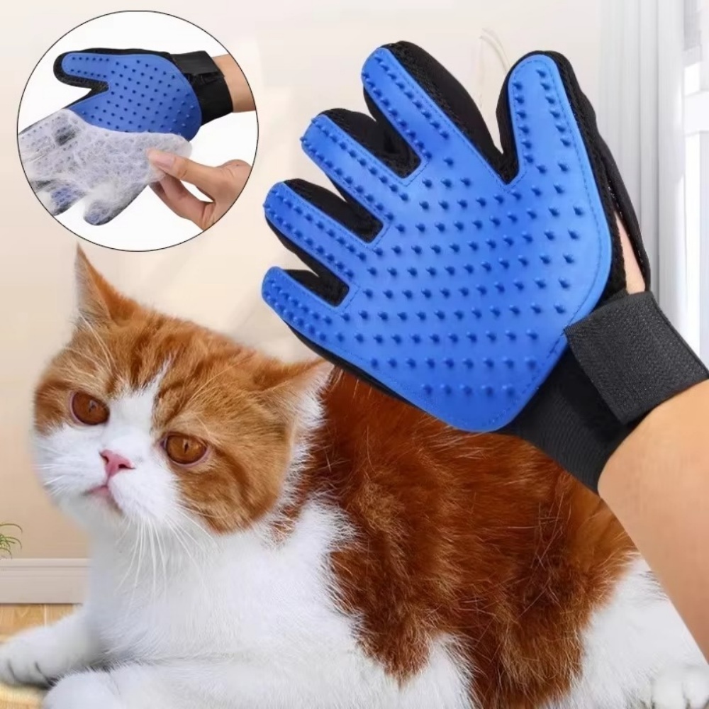 Pet Cat Dog Grooming Gloves Ca - Rubber Glove Cleaning avis et prix