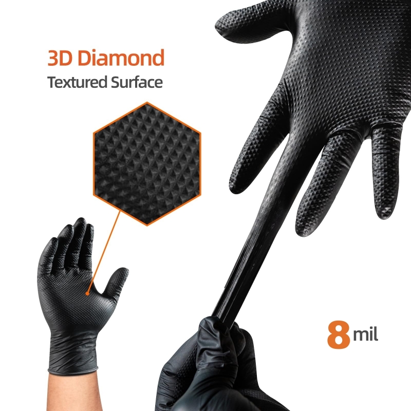 Heavy Duty Nitrile Safety Work - Nitrile Mechanic Glove avis et prix