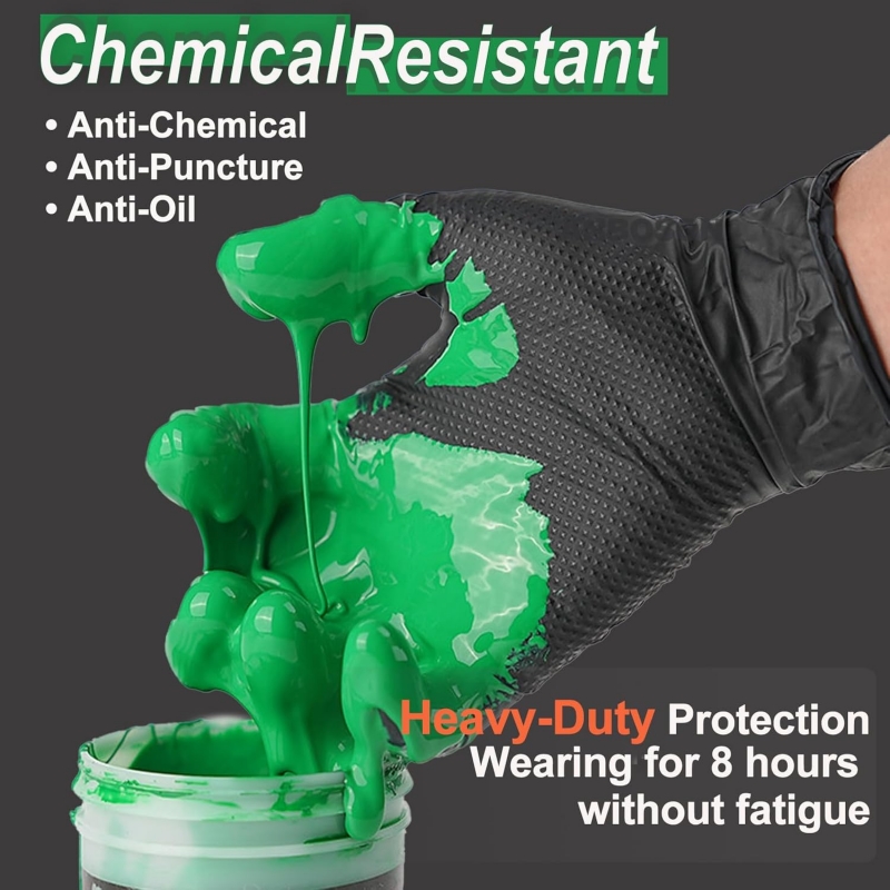 Heavy Duty Nitrile Safety Work - Nitrile Mechanic Glove avis et prix