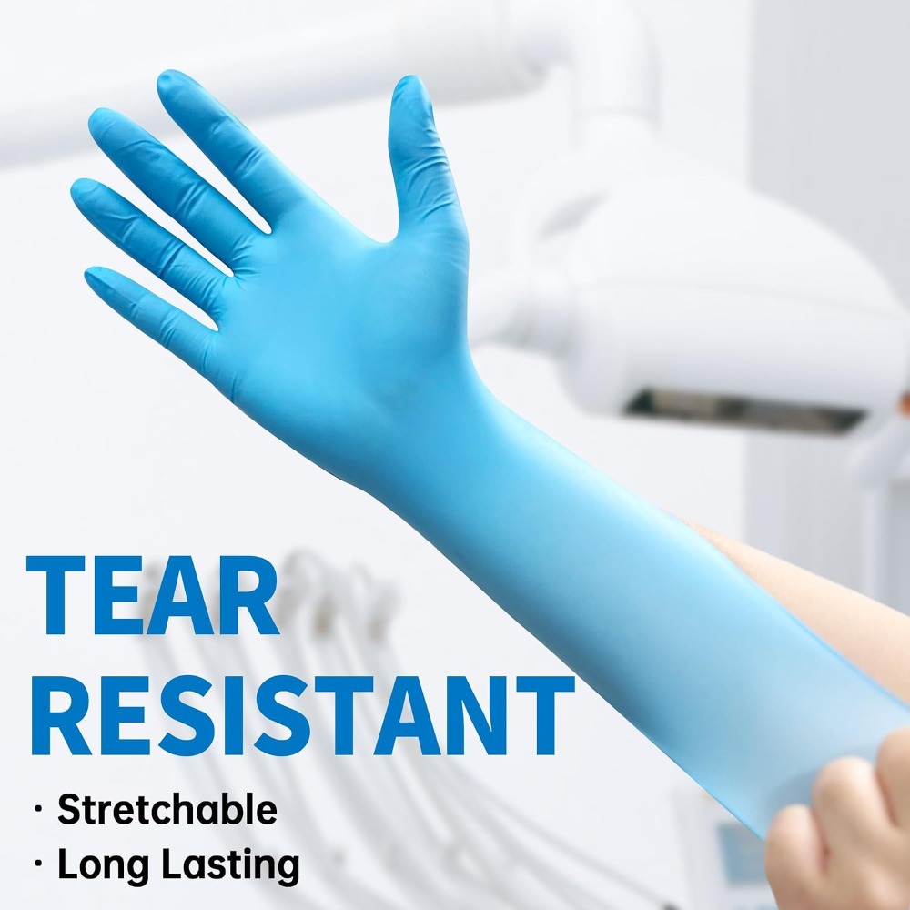 4 Mil Blue Nitrile Disposable  - Exam Glove Nitrile avis et prix