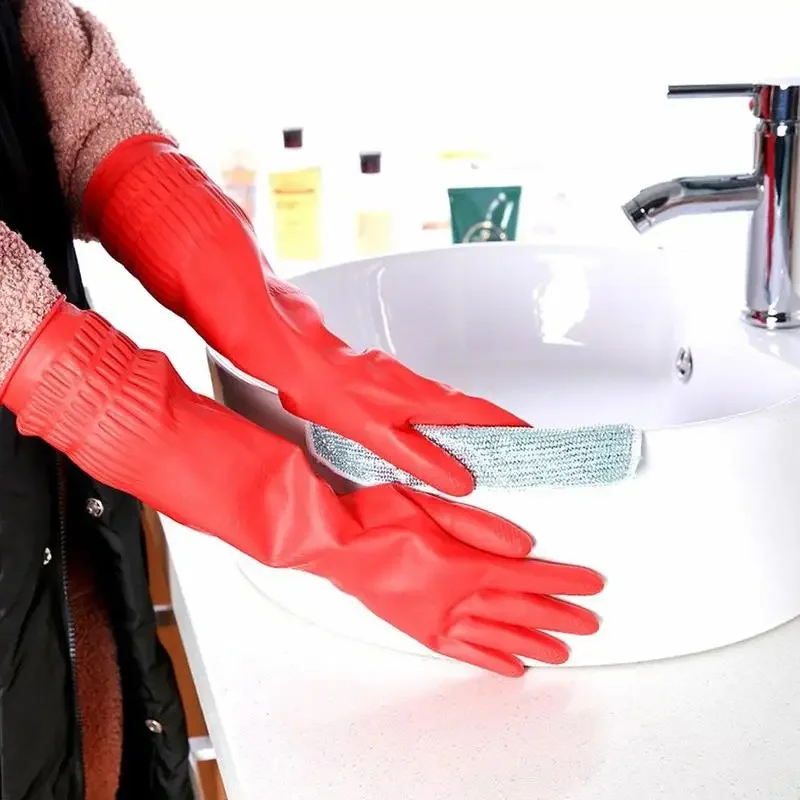 1 pair S/M/L Red Flexible Rubb - Dish Glove Rubber avis et prix