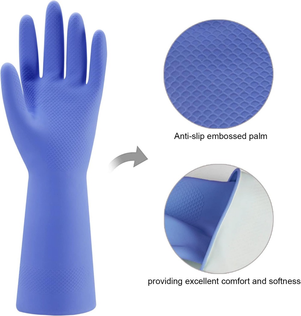 4-Pack Rubber Dishwashing Glov - Rubber Glove Cleaning avis et prix