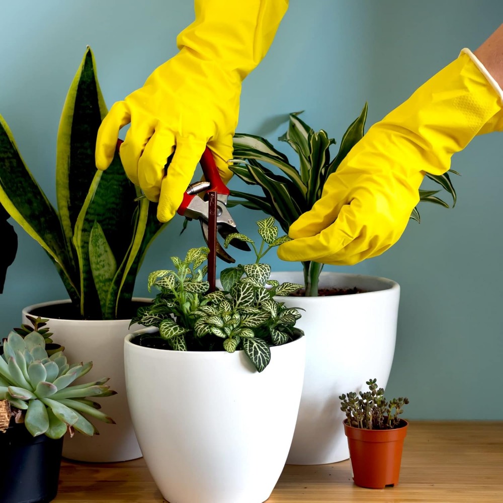 4-Pack Rubber Dishwashing Glov - Rubber Glove Cleaning avis et prix