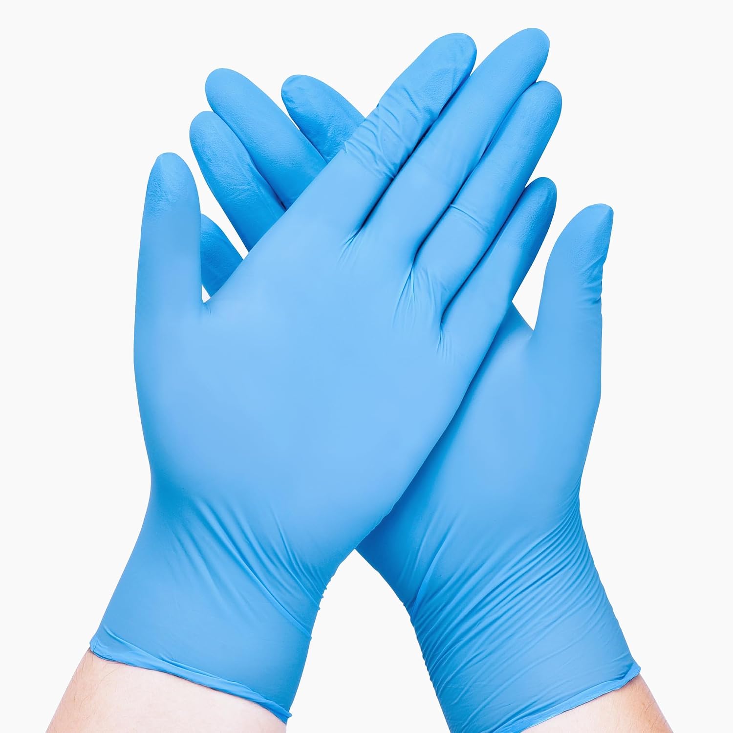 Blue Nitrile Exam Gloves with  - Rubber Glove Cleaning avis et prix