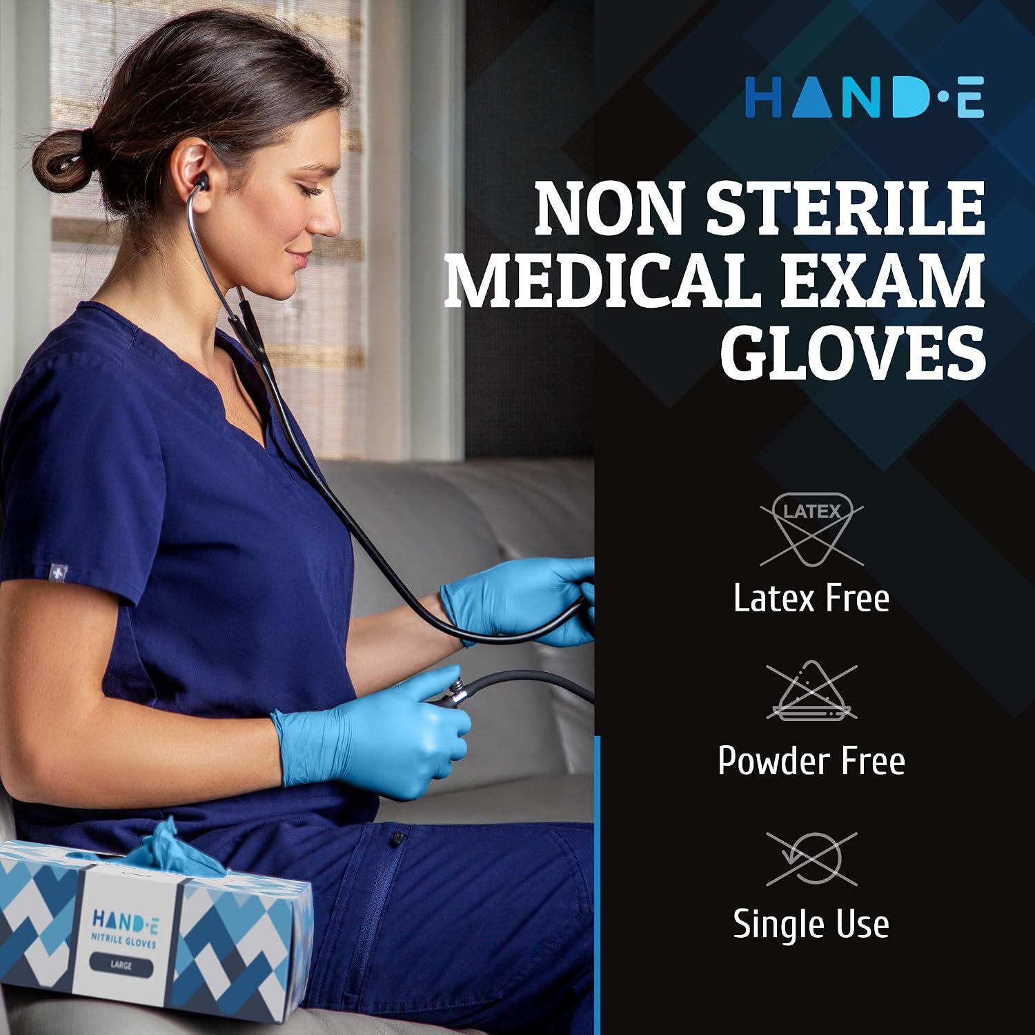 Blue Nitrile Disposable Gloves - Rubber Glove Cleaning avis et prix