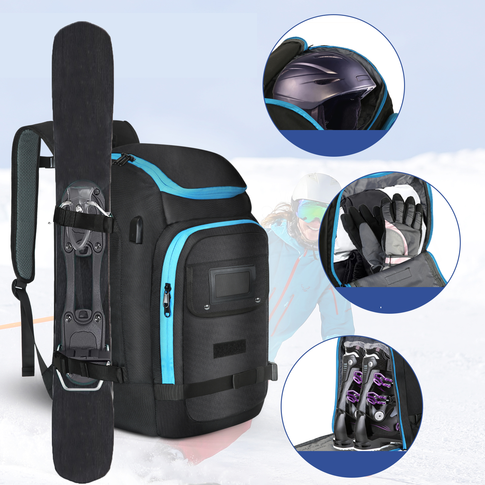 Large Capacity Ski Boot Bag Ba - Ski Glove Waterproof avis et prix