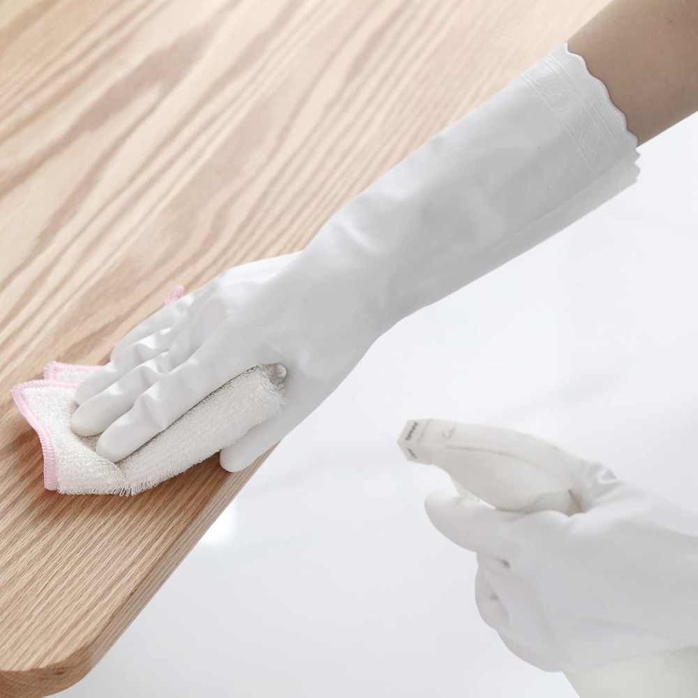 3 Pairs Non-Slip Waterproof Ki - Rubber Glove Cleaning avis et prix